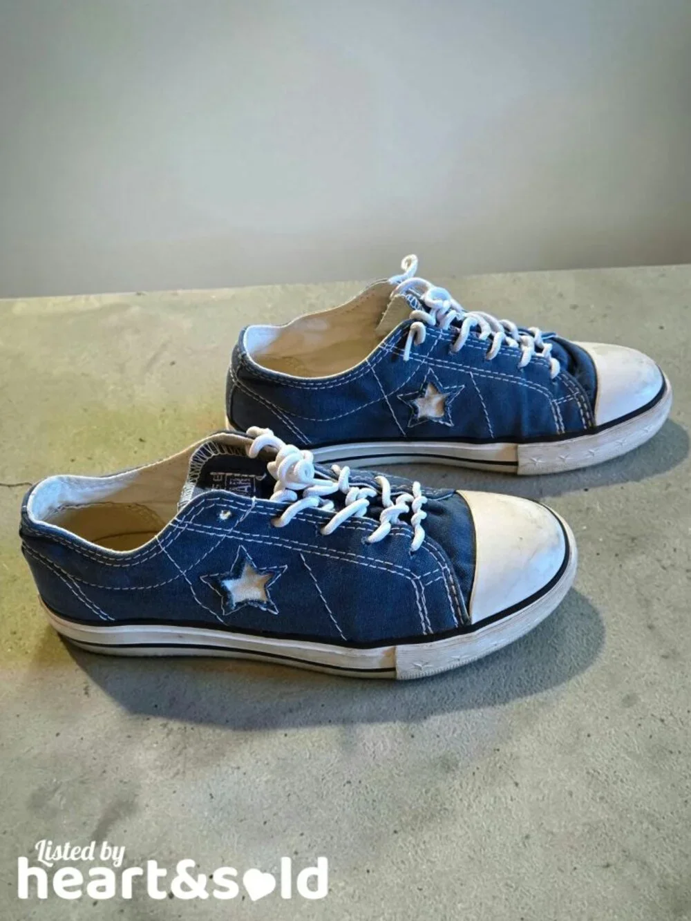 Girls Converse One Star Blue Sneakers